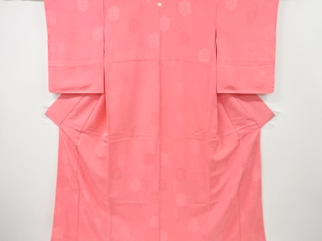 JAPANESE KIMONO / VINTAGE UNUSED IROMUJI KIMONO / WOVEN KIKKO & PLANT 